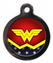 Wonder Woman Cat ID Tag